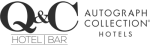 The image shows the logo for "Q&C Hotel Bar," part of the "Autograph Collection Hotels" brand.